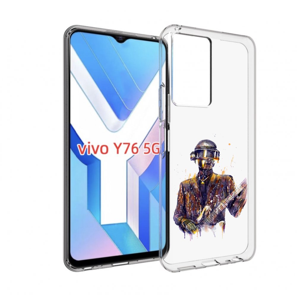 

Чехол MyPads космо-гитарист для Vivo Y76 5G, Прозрачный, Tocco