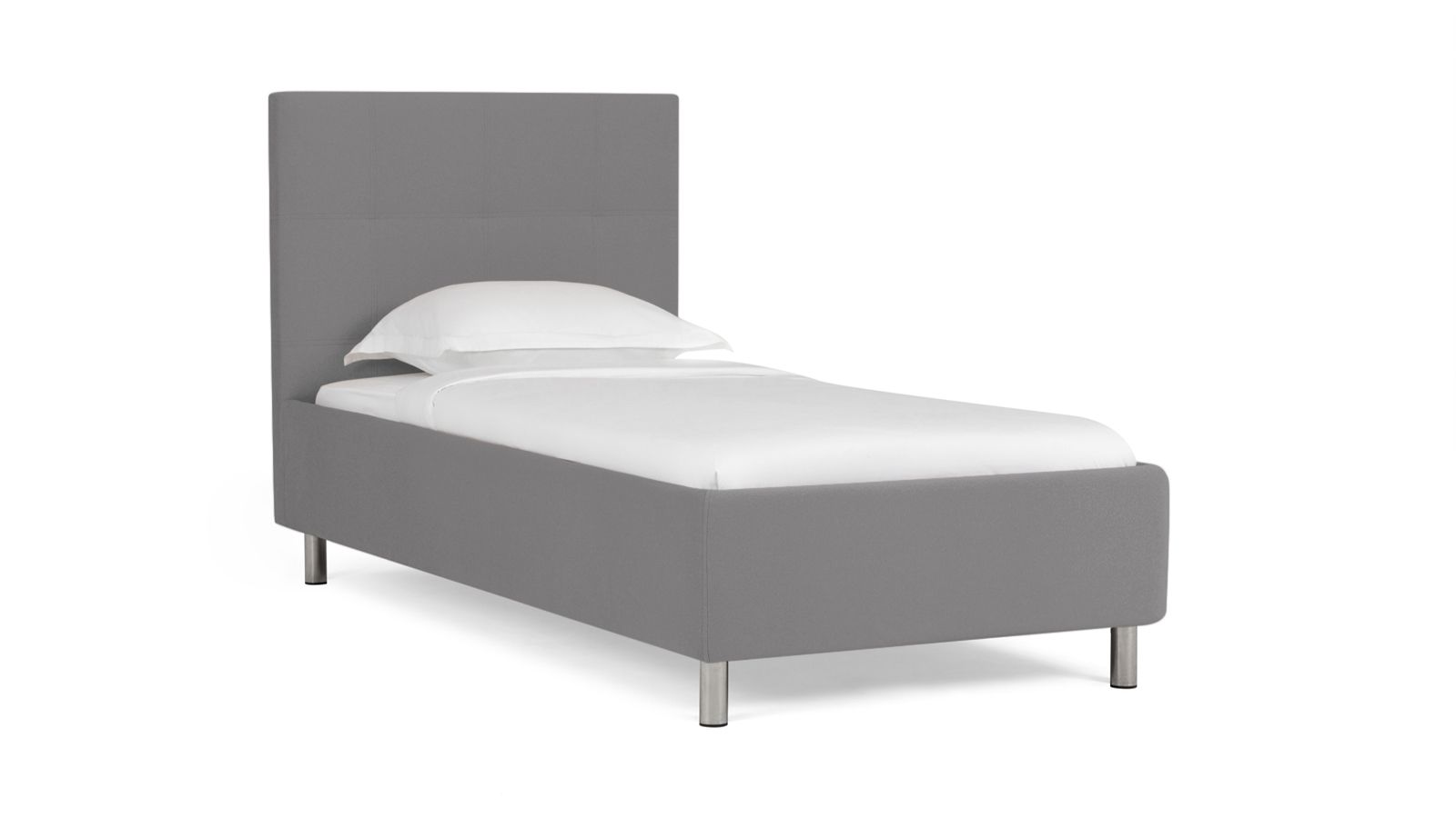 

Кровать Askona Evelin I Sky Velvet 08 090х200, Серый, Evelin I