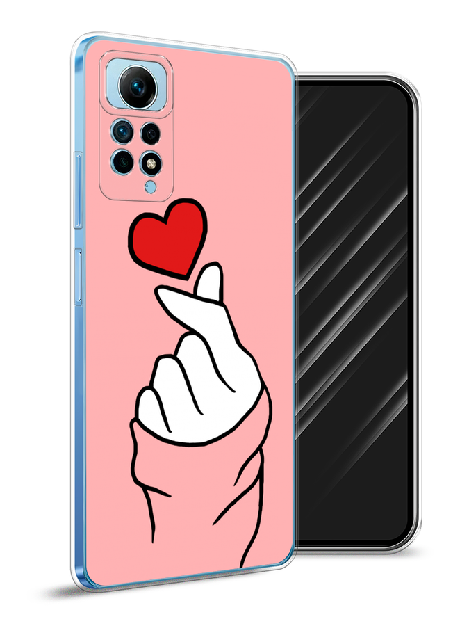 

Чехол Awog на Redmi Note 12 Pro 4G "Милое сердечко", Белый;красный;черный, 319050-7