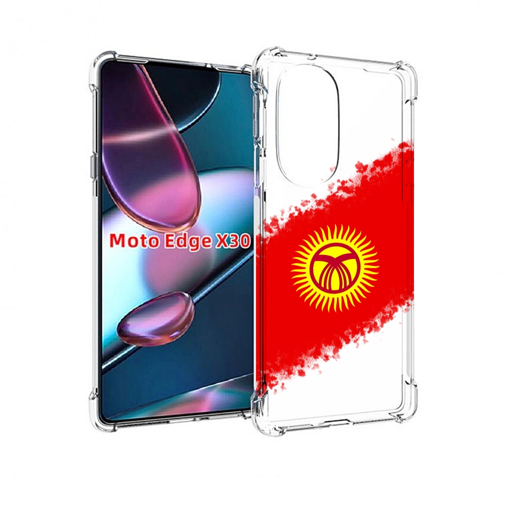

Чехол MyPads флаг Киргизии для Motorola Moto Edge X30, Прозрачный, Tocco