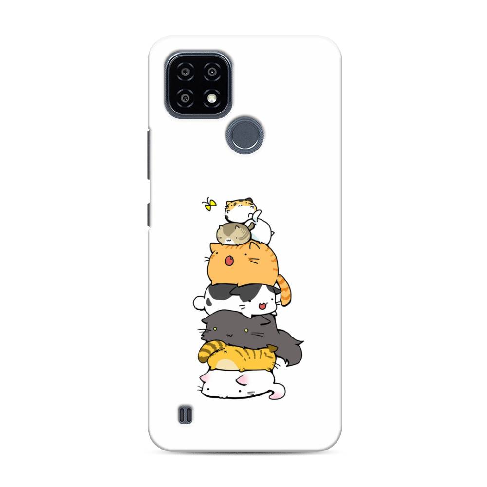 

Пластиковый чехол "Бутерброд из котиков" на Realme C21Y, 256820-7