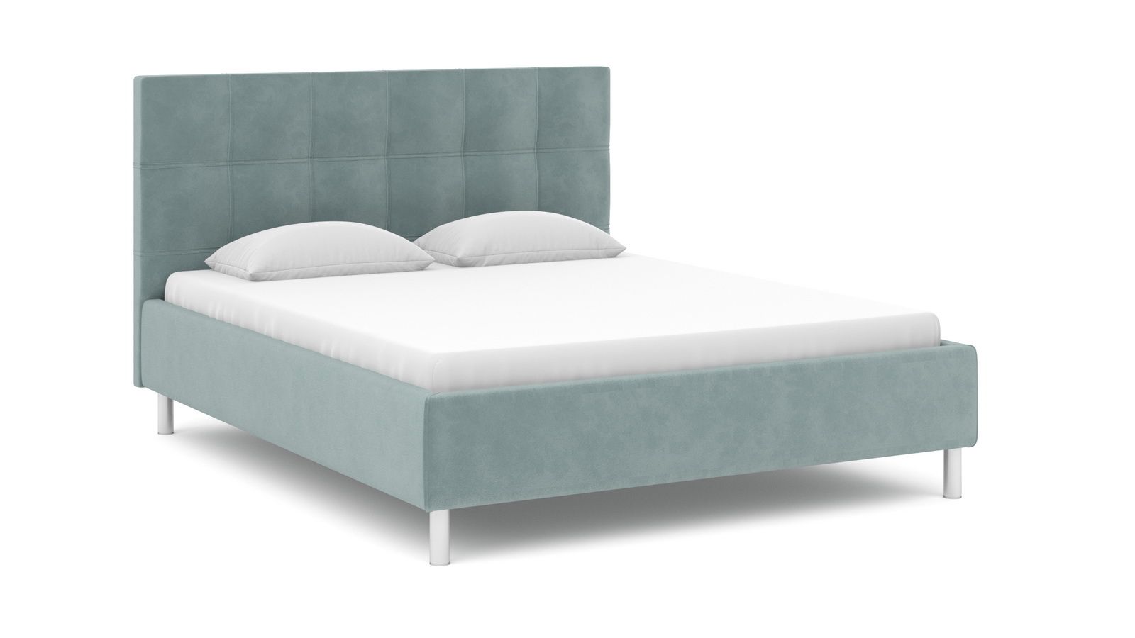 

Кровать Askona Evelin I Sky Velvet 18 160х200, Голубой, Evelin I