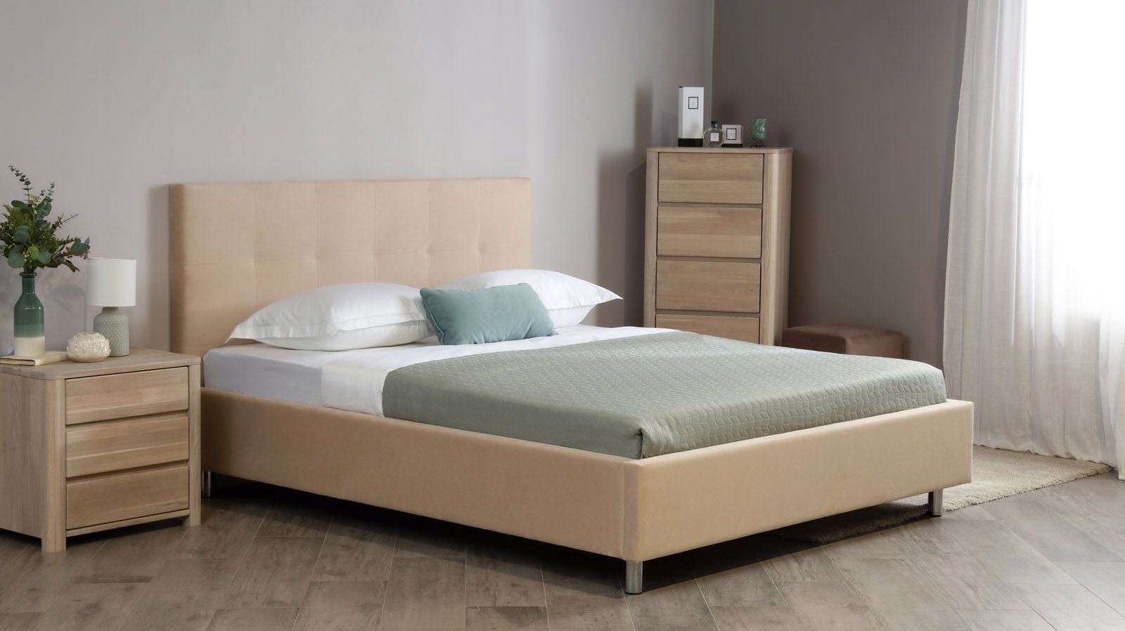 

Кровать Askona Evelin I Casanova Beige 160х200, Бежевый, Evelin I