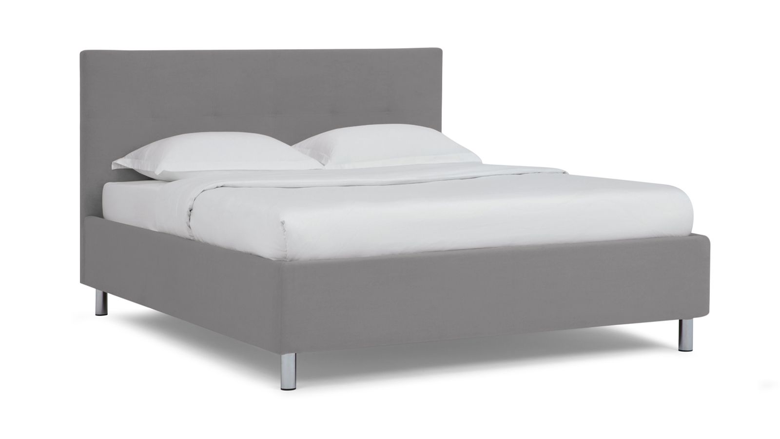 

Кровать Askona Evelin I Sky Velvet 08 160х200, Серый, Evelin I