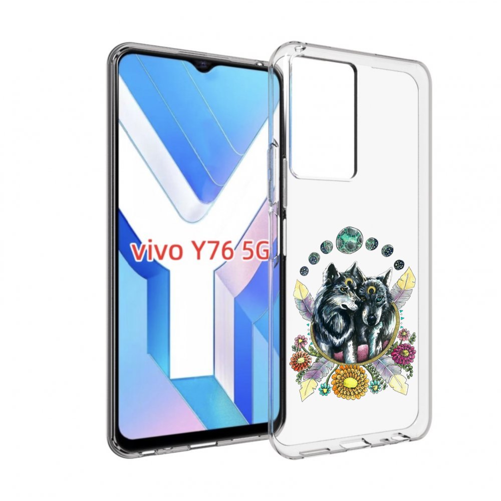 

Чехол MyPads красивые волки абстракция для Vivo Y76 5G, Прозрачный, Tocco