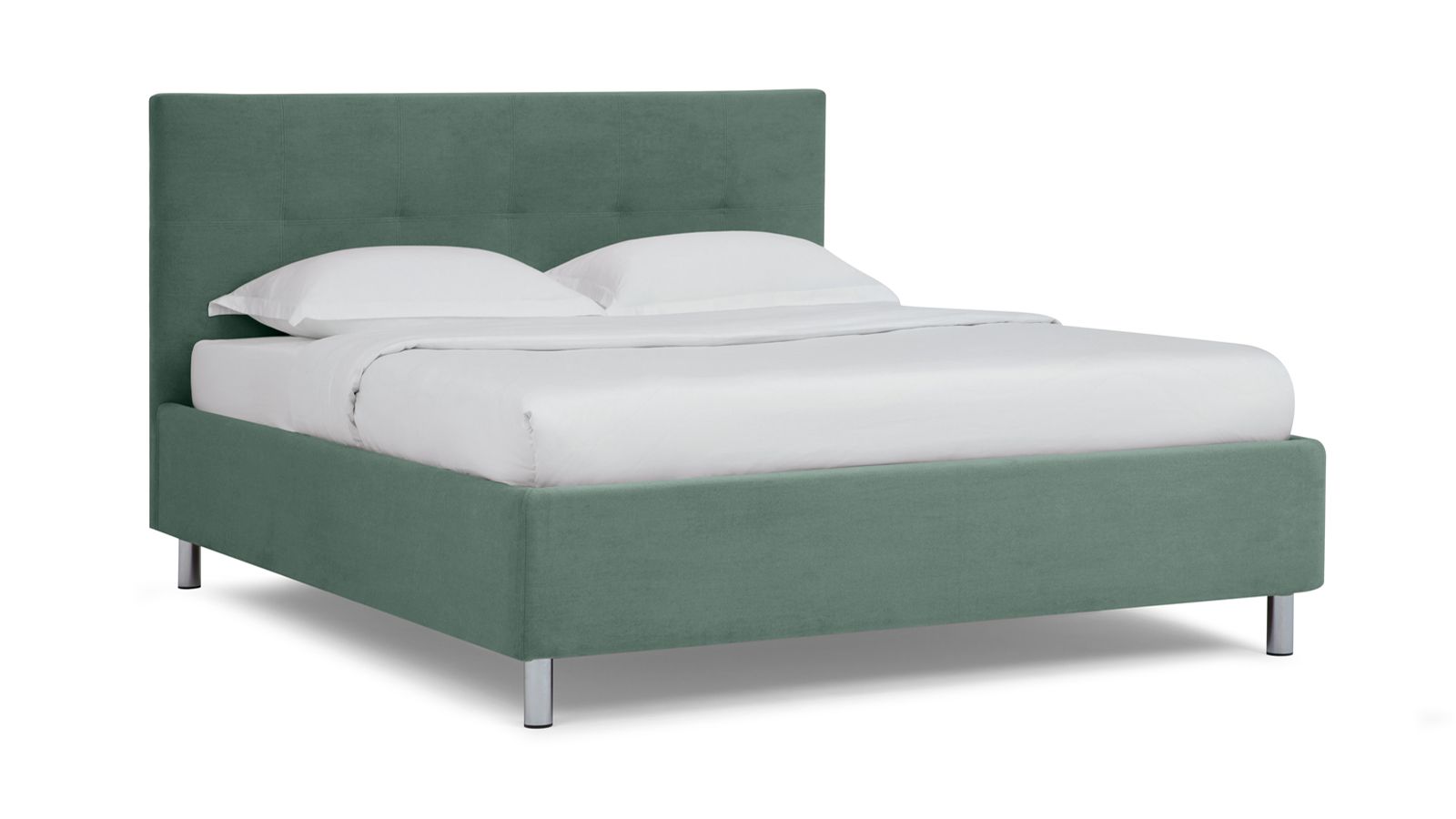 

Кровать Askona Evelin I Sky Velvet 43 160х200, Зеленый, Evelin I