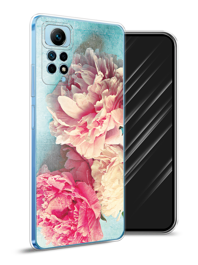 

Чехол Awog на Redmi Note 12 Pro 4G "Пионы new", Бирюзовый, 319050-8