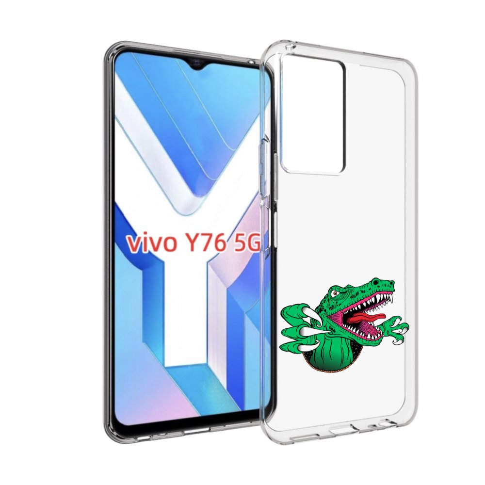 

Чехол MyPads крокодил для Vivo Y76 5G, Прозрачный, Tocco