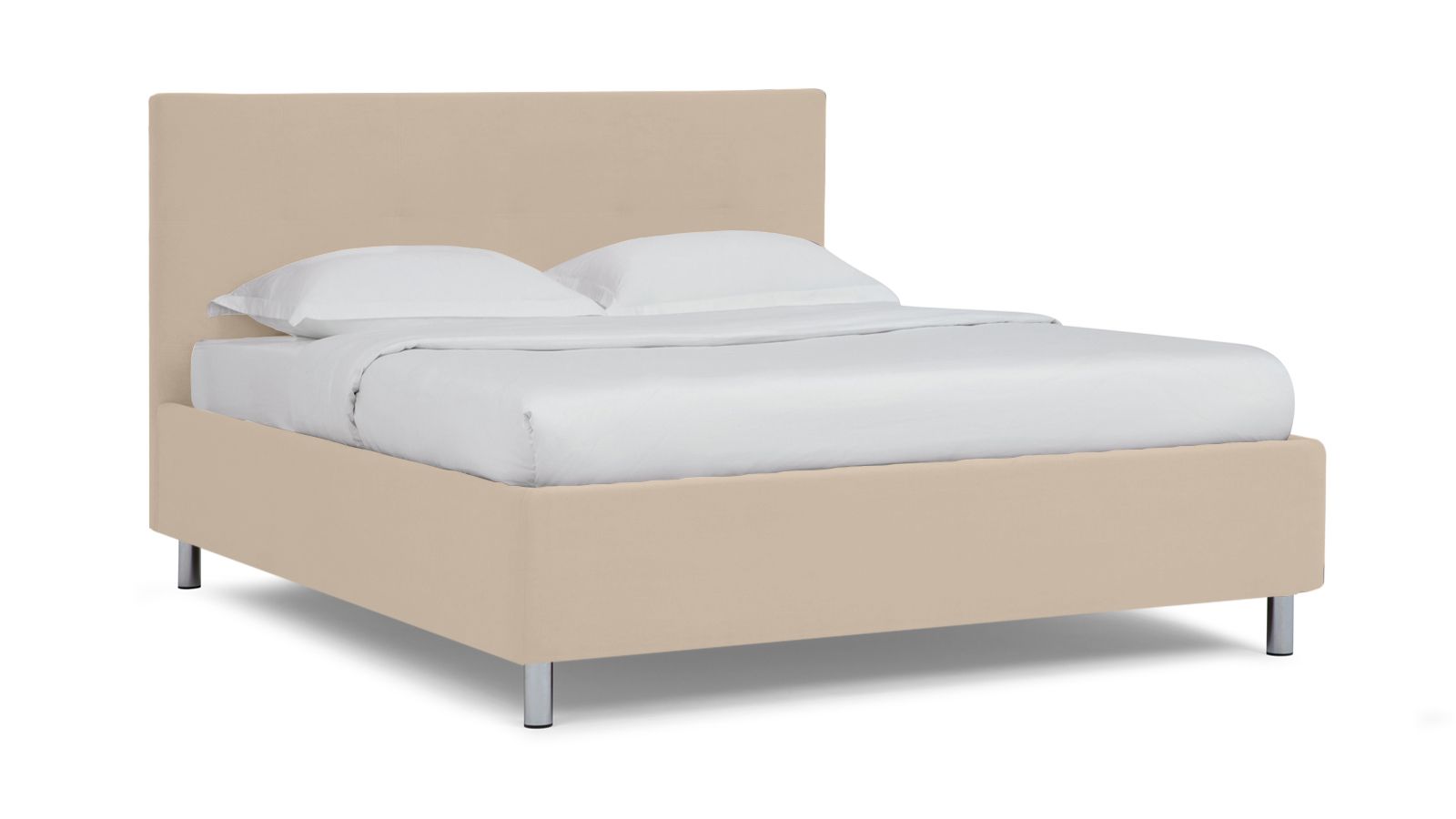 

Кровать Askona Evelin I Sky Velvet 17 120х200, Бежевый, Evelin I