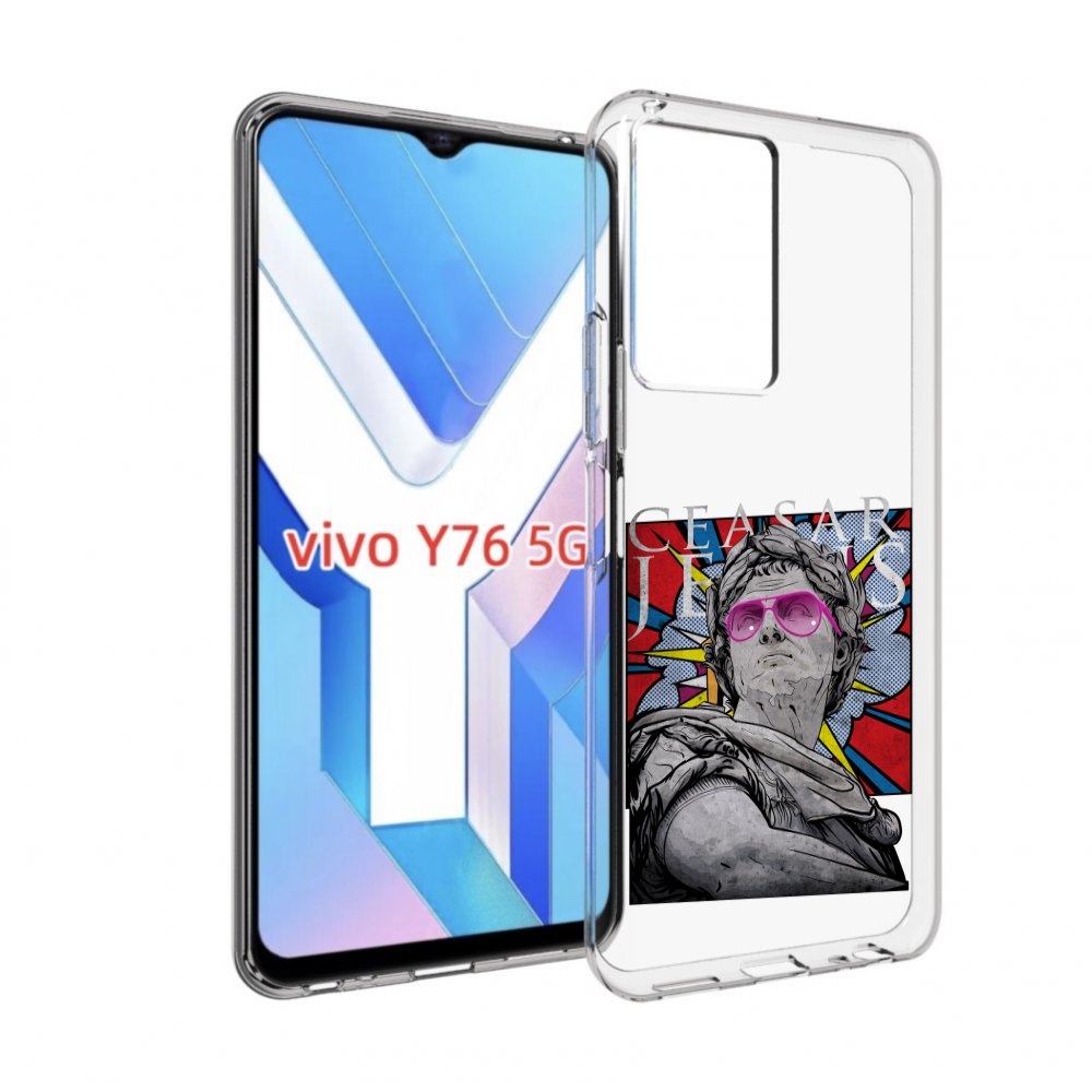 

Чехол MyPads крутая статуя свободы для Vivo Y76 5G, Прозрачный, Tocco