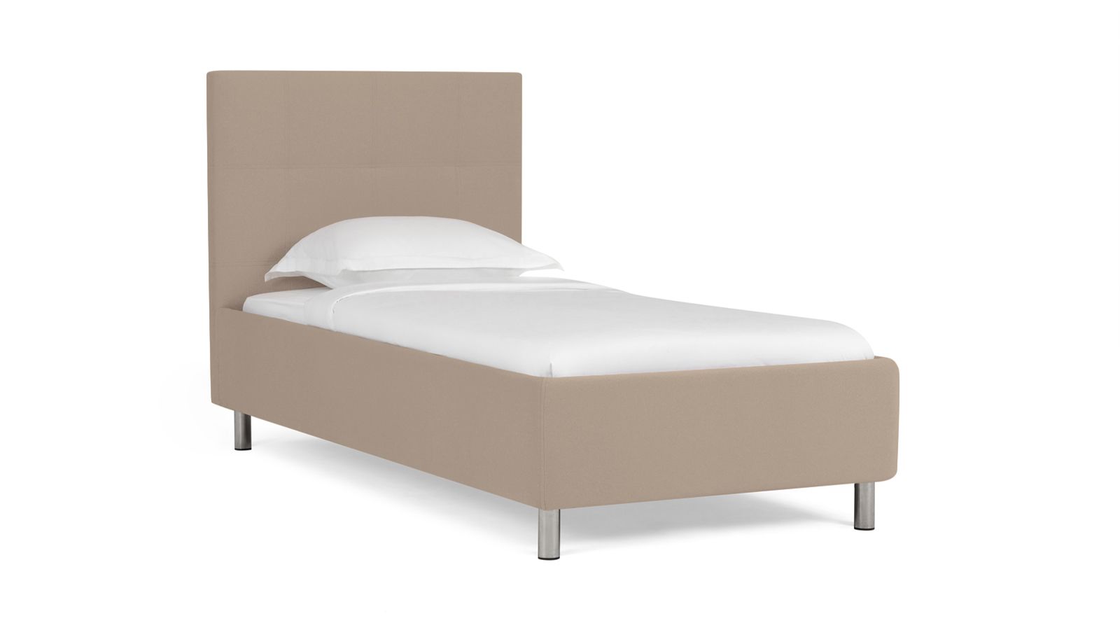 

Кровать Askona Evelin I Sky Velvet 03 120х200, Бежевый, Evelin I