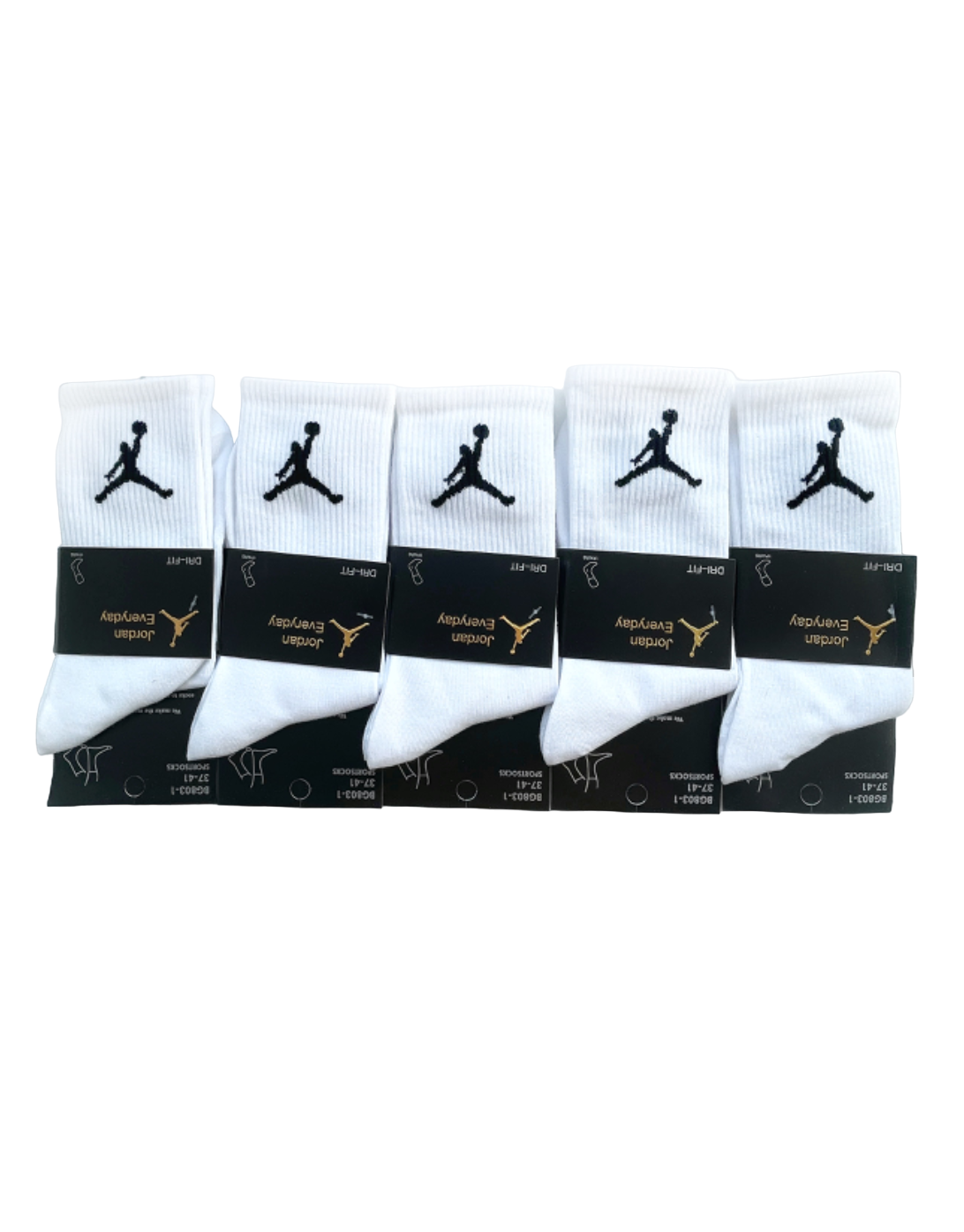 Комплект носков женских Jordan 803-1 белых 37-41, 5 пар