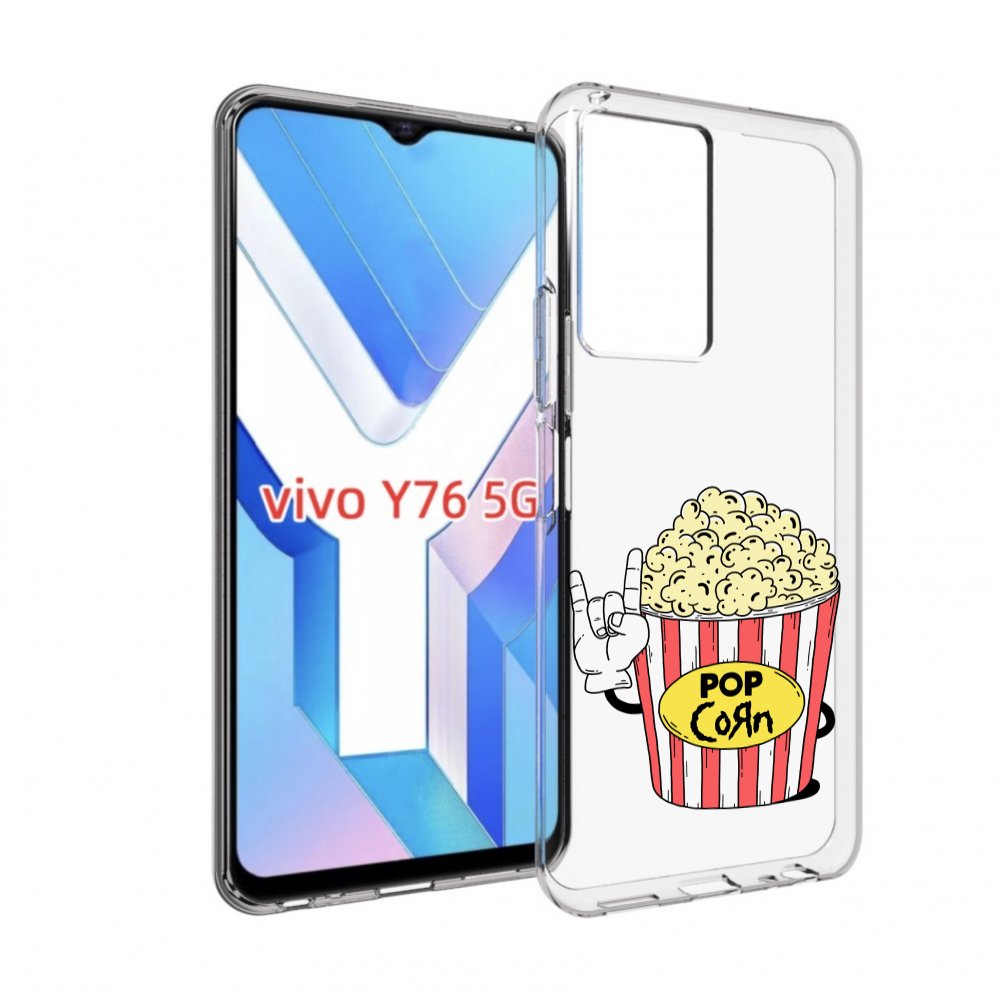 

Чехол MyPads крутой попкорн для Vivo Y76 5G, Прозрачный, Tocco