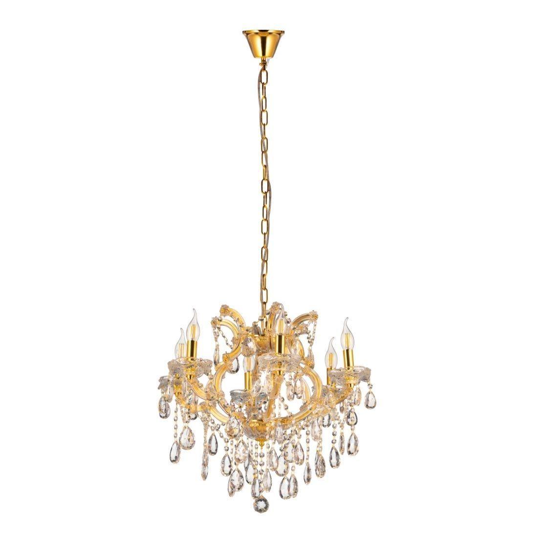 фото Подвесная люстра lumina deco eliza ldp 7029-6 gd