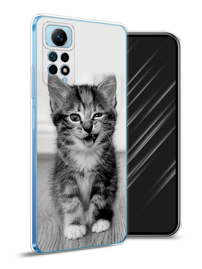 

Чехол Awog на Redmi Note 12 Pro 4G "Подмигивающий котенок", Черный;серый, 319050-1