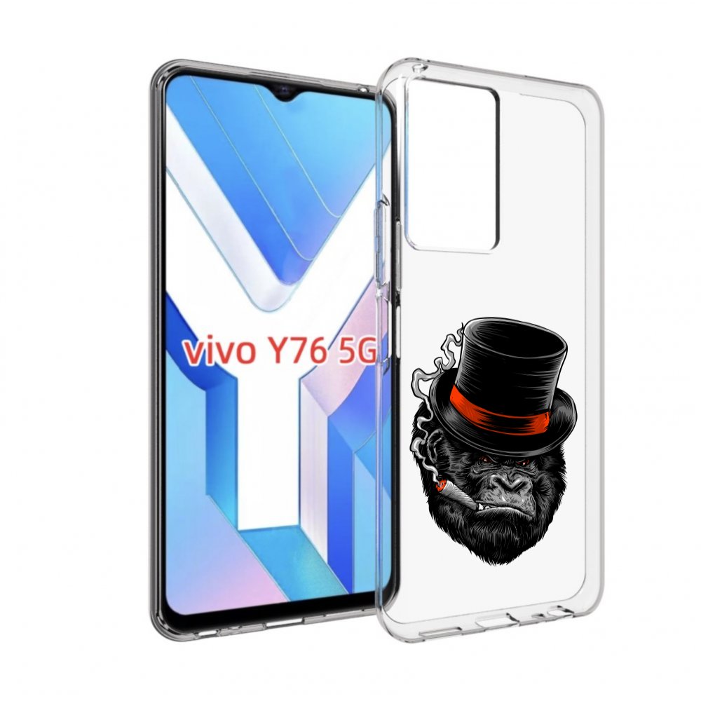 

Чехол MyPads дизайнерская горилла для Vivo Y76 5G, Прозрачный, Tocco