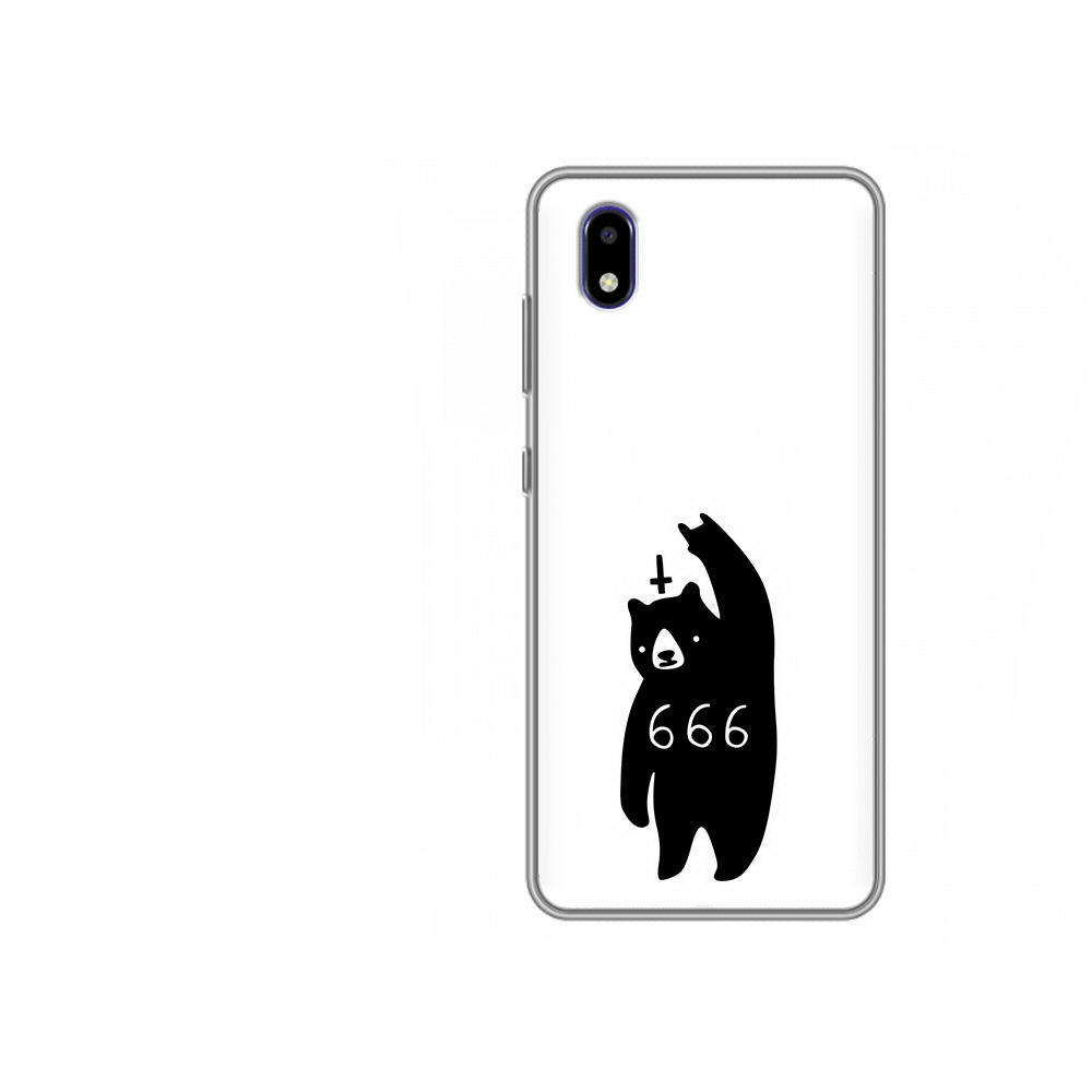 

Чехол MyPads Tocco для ZTE Blade A3 2020 медведь 666 (PT226941.466.462), Прозрачный, Tocco
