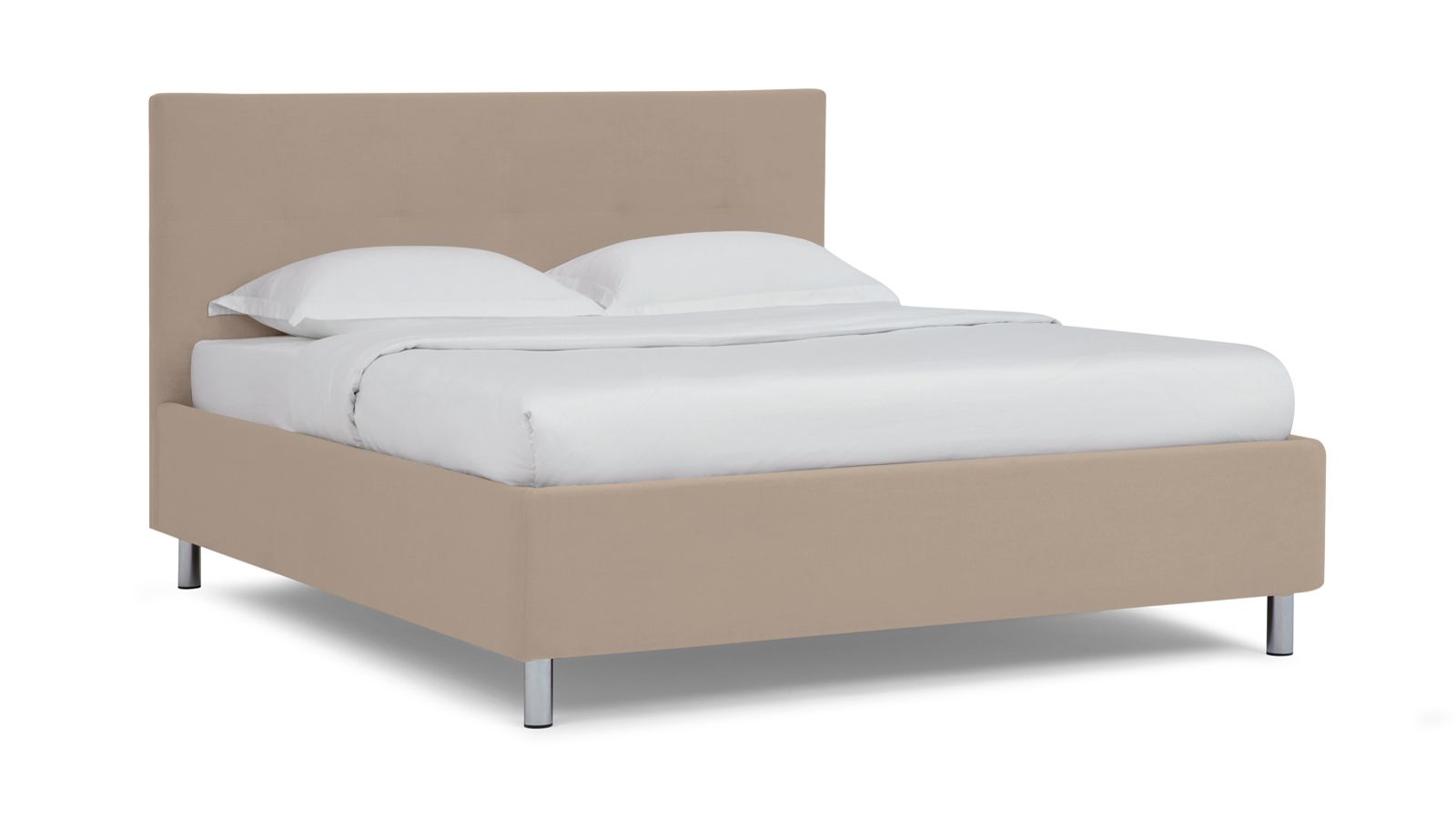 

Кровать Askona Evelin I Sky Velvet 03 160х200, Бежевый, Evelin I