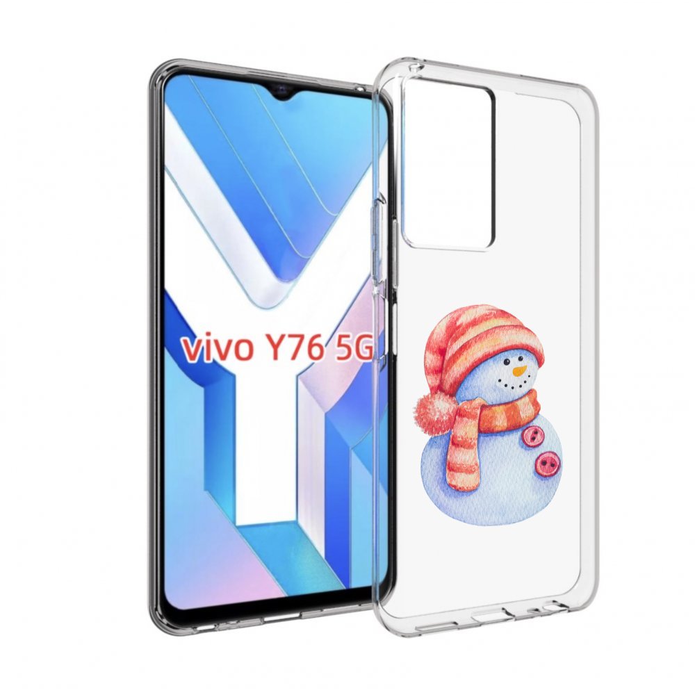 

Чехол MyPads Веселый снеговик для Vivo Y76 5G, Прозрачный, Tocco
