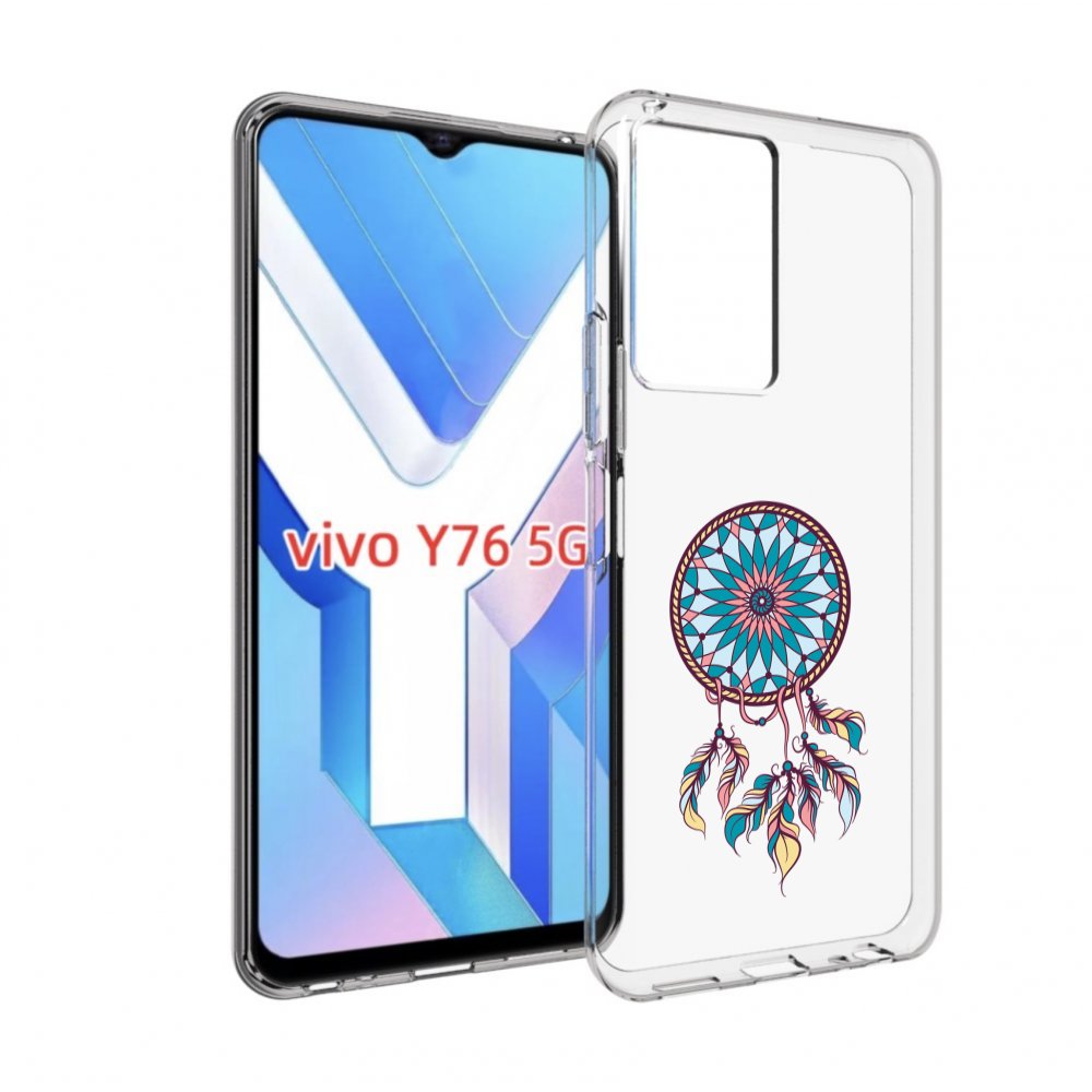 

Чехол MyPads ловец снов синий для Vivo Y76 5G, Прозрачный, Tocco