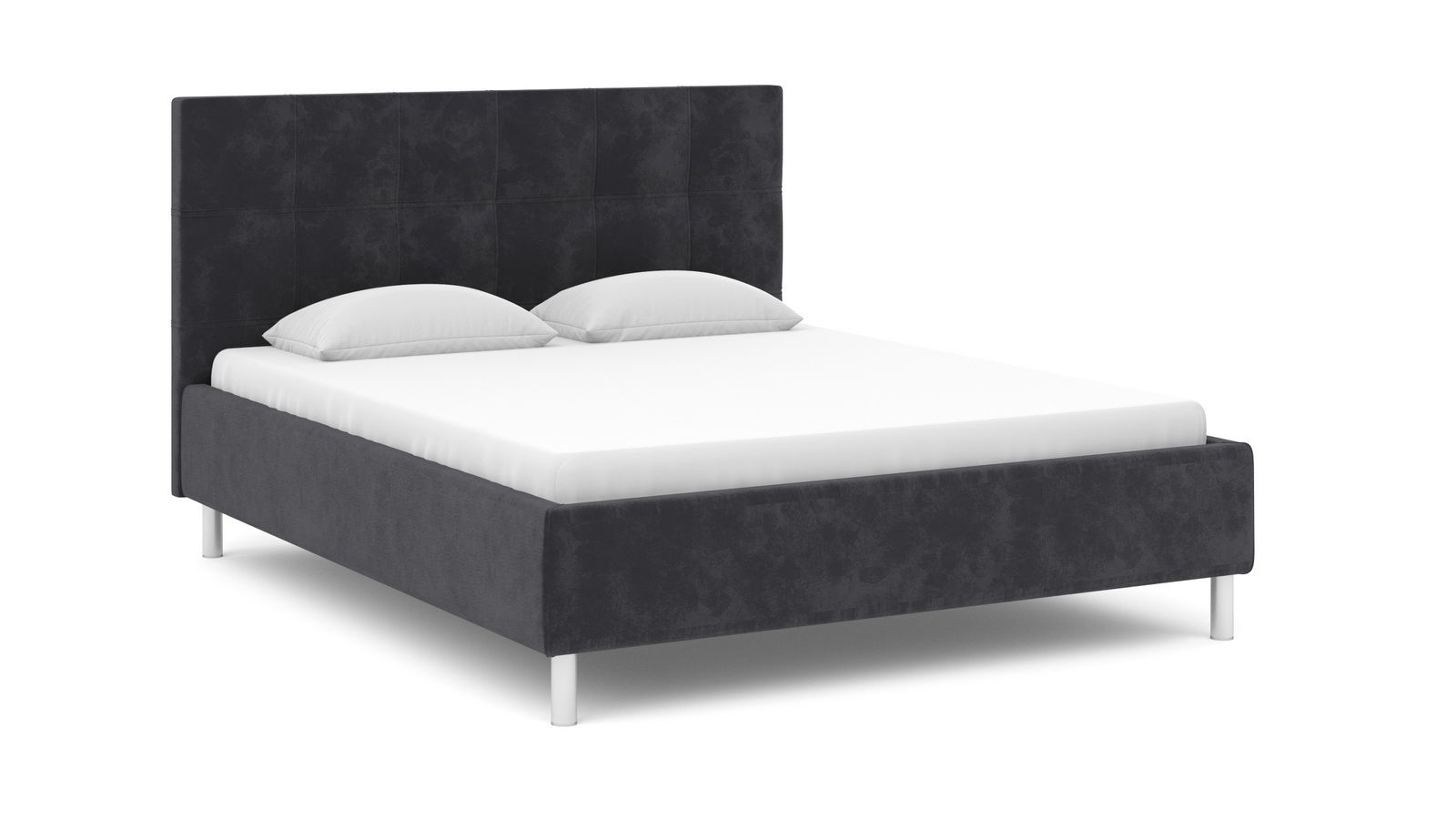 

Кровать Askona Evelin I Sky Velvet 38 160х200, Серый, Evelin I