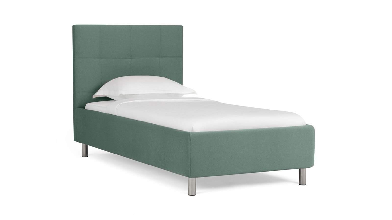 

Кровать Askona Evelin I Sky Velvet 43 090х200, Зеленый, Evelin I