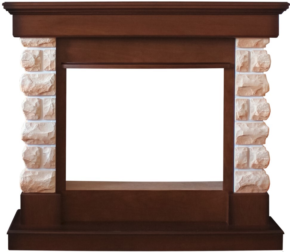 

Портал каминный RealFlame Arizona 25,5 AO, античный дуб, светлый камень, 200166