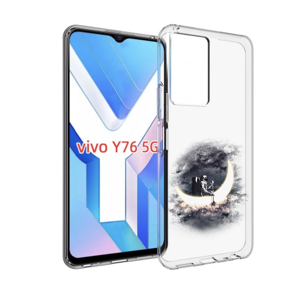 

Чехол MyPads лунный путешественник для Vivo Y76 5G, Прозрачный, Tocco