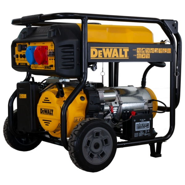 фото Бензиновый генератор dewalt, 7600 вт, 230/400 в, 456 см?, dxgnp853e