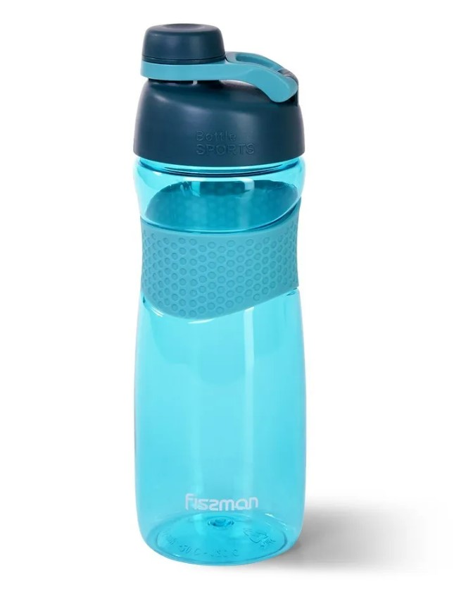 Fissman Пластиковая бутылка для воды 880мл 6934 Аквамарин