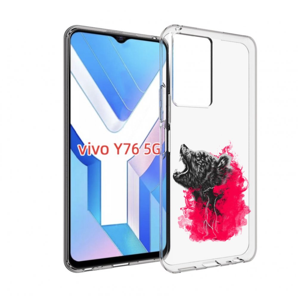 

Чехол MyPads медведь в дымке для Vivo Y76 5G, Прозрачный, Tocco