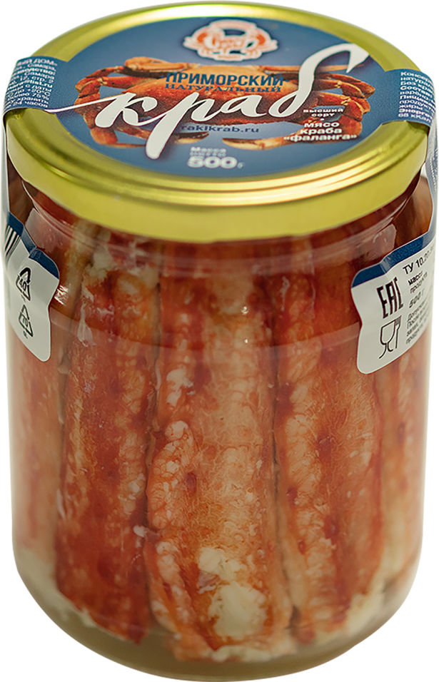 

Консервы РАКиКРАБ Из мяса камчатского краба фаланга 500г