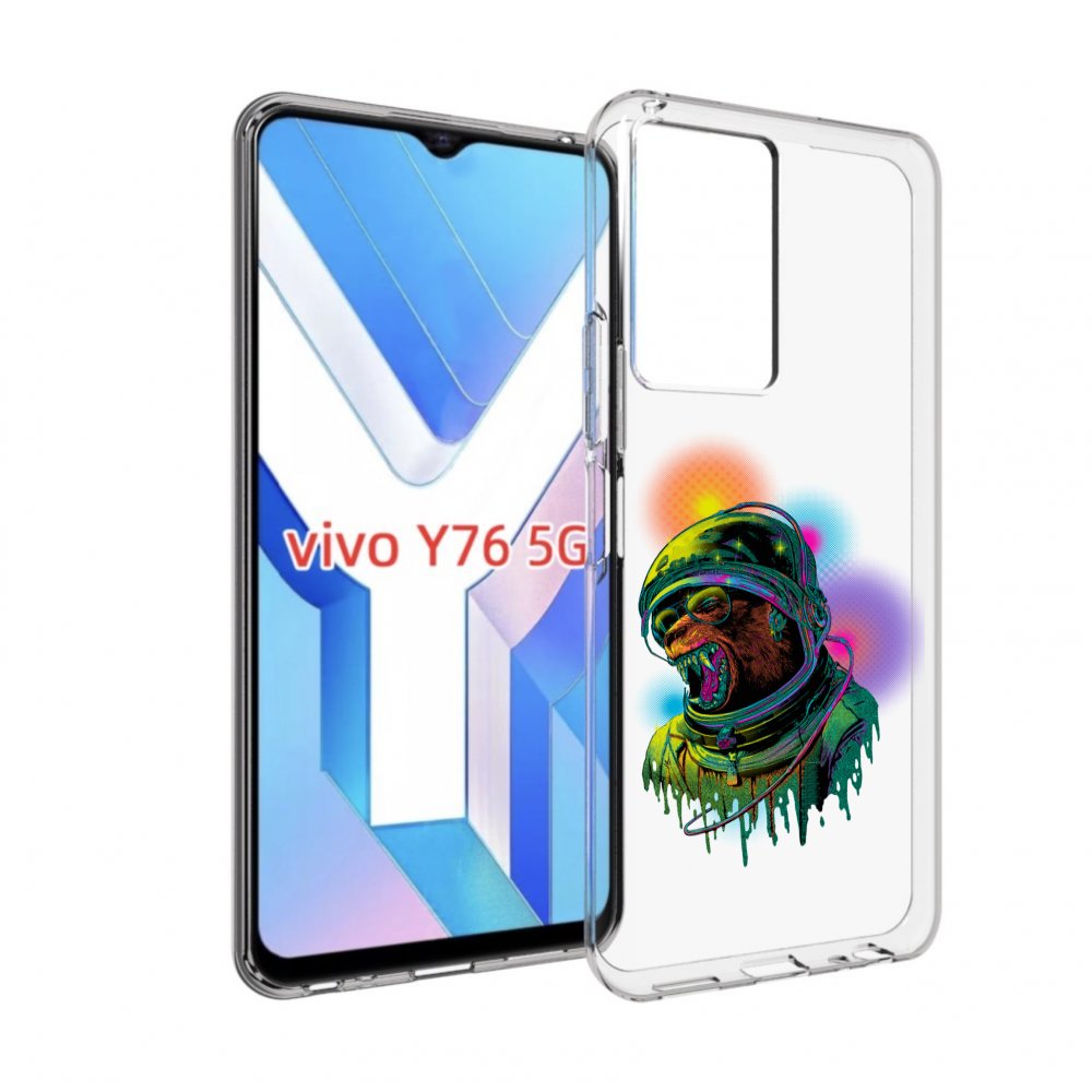 

Чехол MyPads медведь космонавт для Vivo Y76 5G, Прозрачный, Tocco