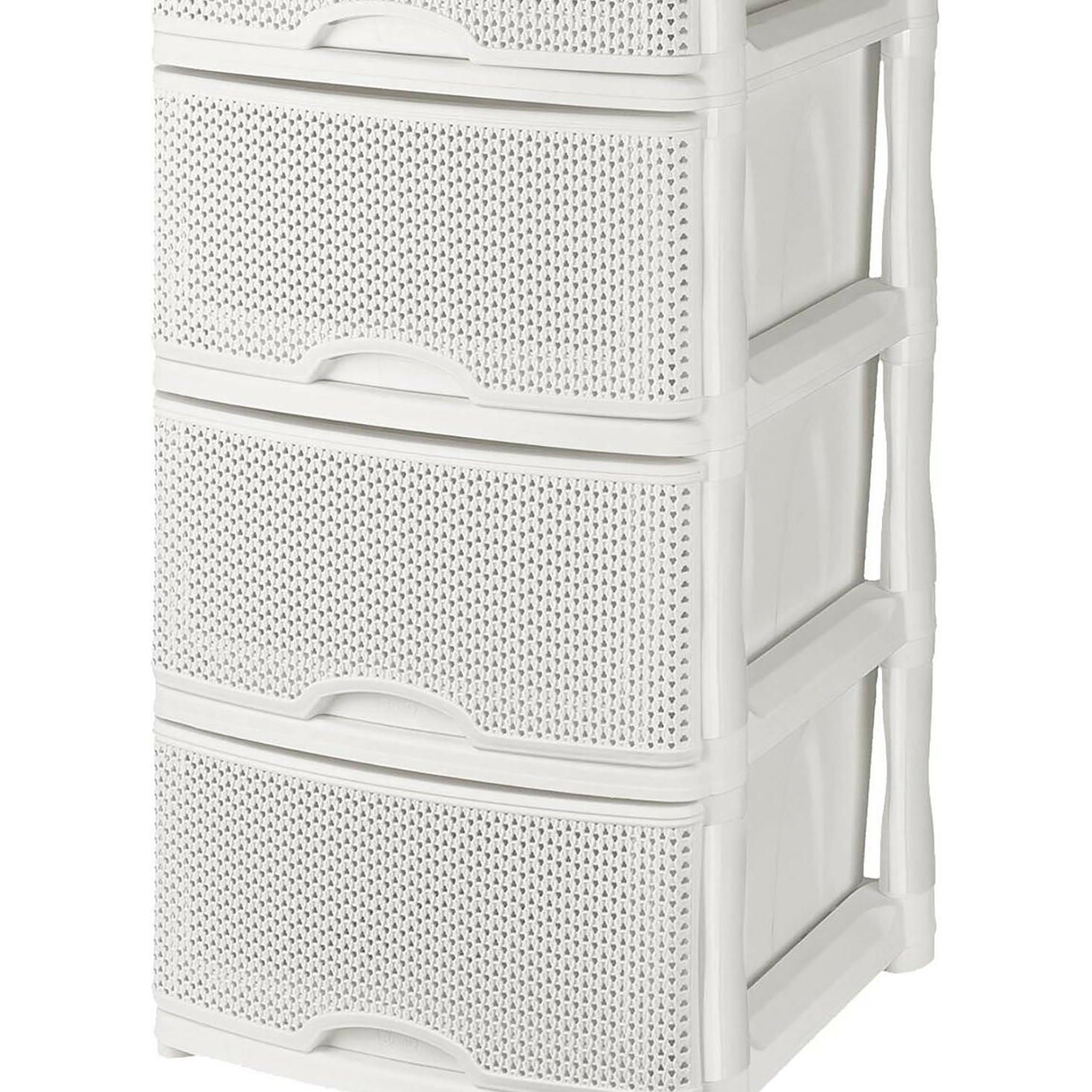 

Комод пластиковый Keeplex Ajur 41х38х72, см белое облако, KL378412048 Ajur