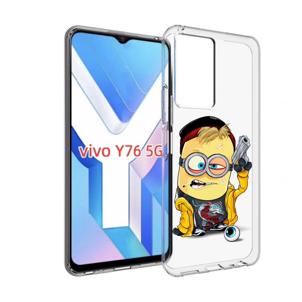 

Чехол MyPads миньон бандит для Vivo Y76 5G, Прозрачный, Tocco