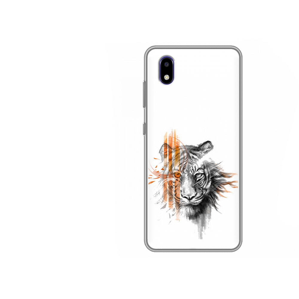

Чехол MyPads Tocco для ZTE Blade A3 2020 огненный тигр (PT226941.466.526), Прозрачный, Tocco