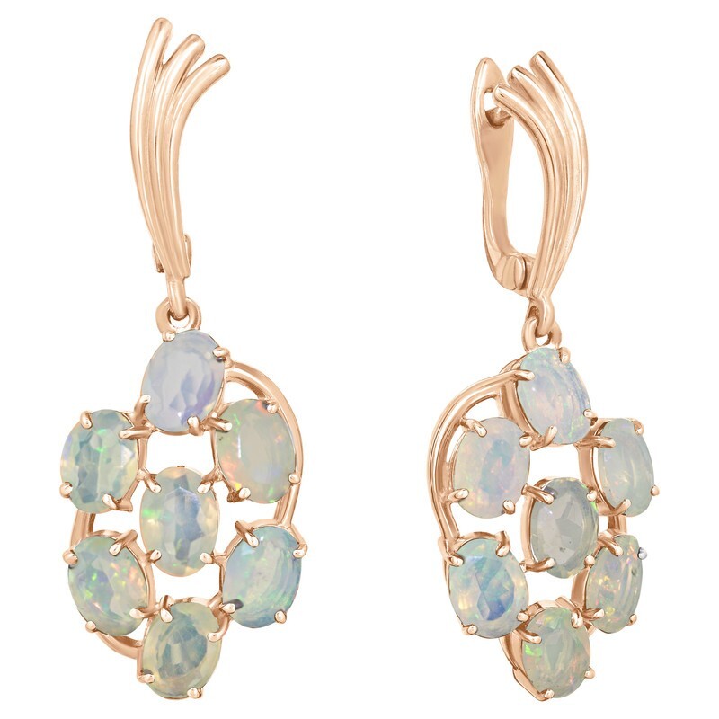

Серьги из серебра с опалом LAZURIT-ONLINE 8202RG, 8202RG