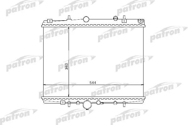 

Радиатор охлаждения двигателя PATRON PRS3504