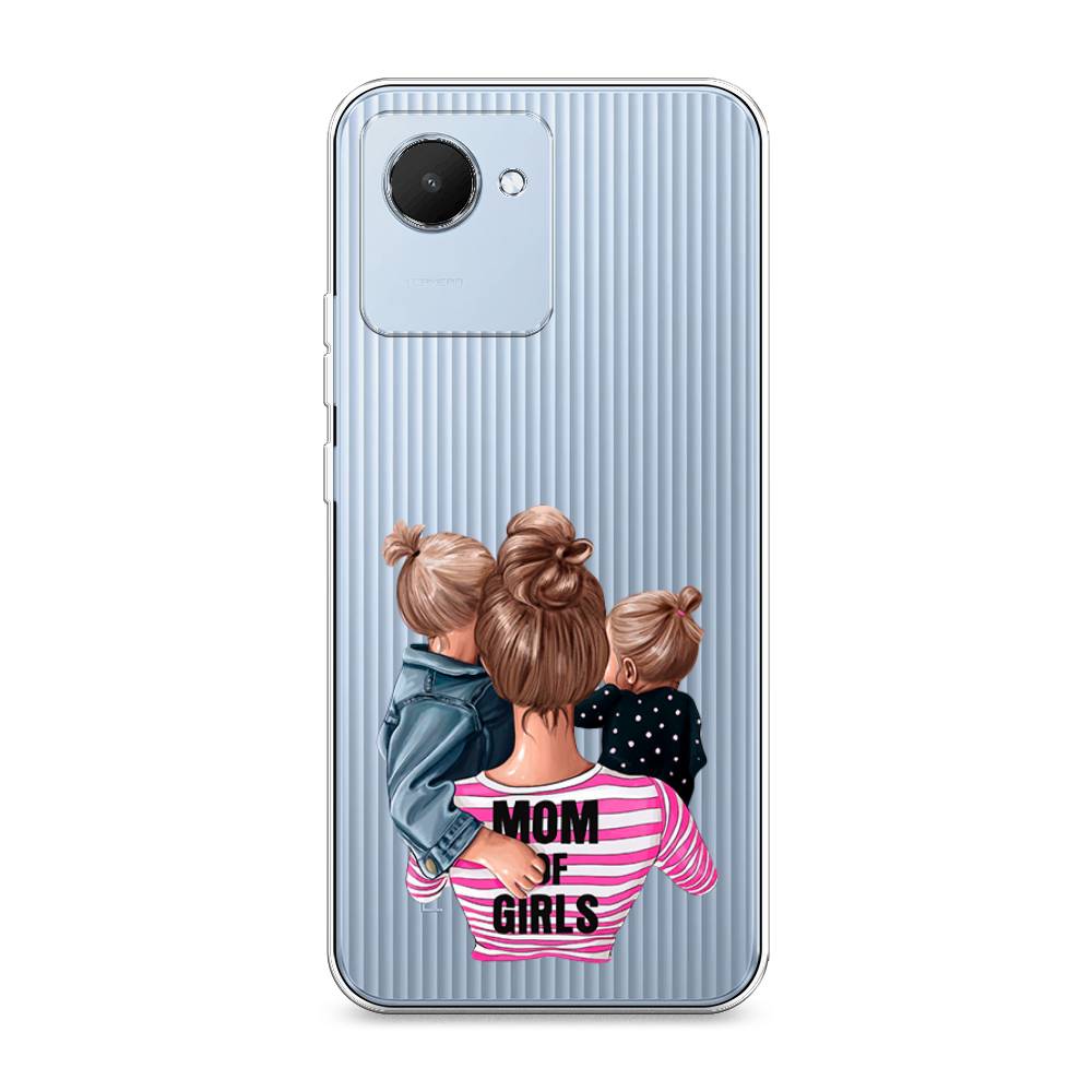 

Силиконовый чехол "Mom of Girls" на Realme C30, Разноцветный, 2510550-6