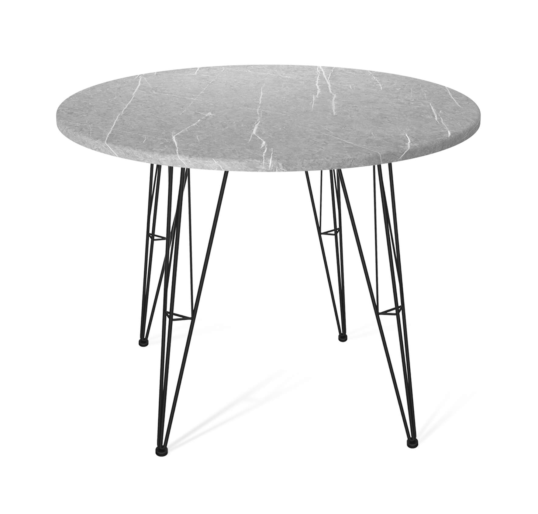 

Стол кухонный SHEFFILTON SHT-TU10/TT 90, 90х90х75.2 см, черный муар/серый мрамор, SHT-TU10/TT 90