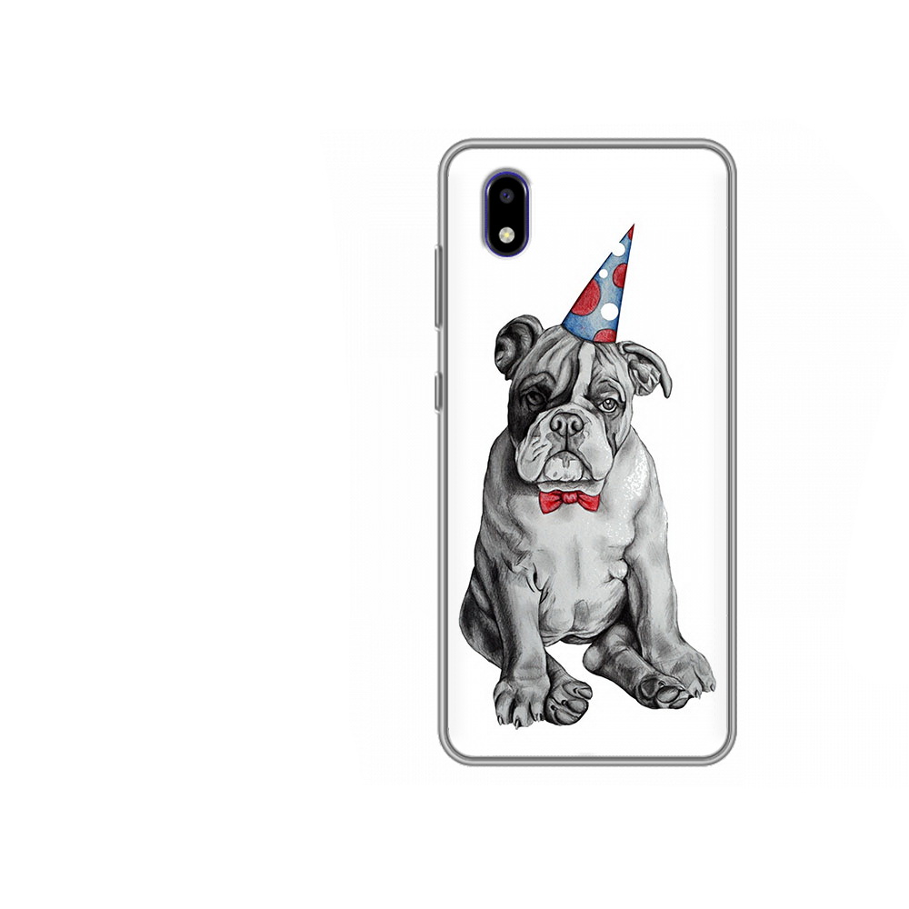 

Чехол MyPads Tocco для ZTE Blade A3 2020 праздничный щенок (PT226941.466.554), Прозрачный, Tocco