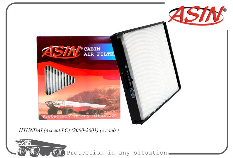 Фильтр салонный 97610-37000 ASIN.FC261 ASIN для  HYUNDAI Accent LC 2000-2001 с конд.