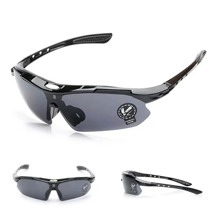 Спортивные солнцезащитные очки унисекс Dolka Sport 3001 черные