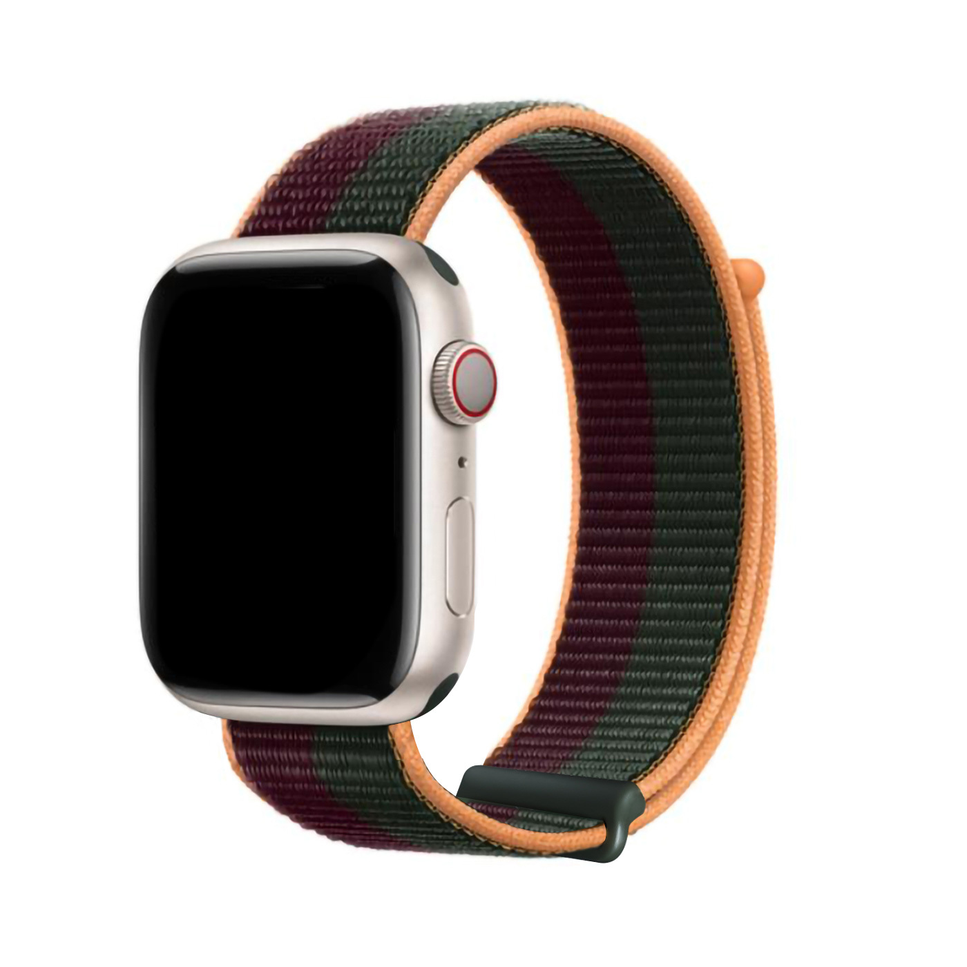 фото Ремешок для apple watch 42 мм/44 мм/45 мм dux ducis, sport version, вишневый/хаки