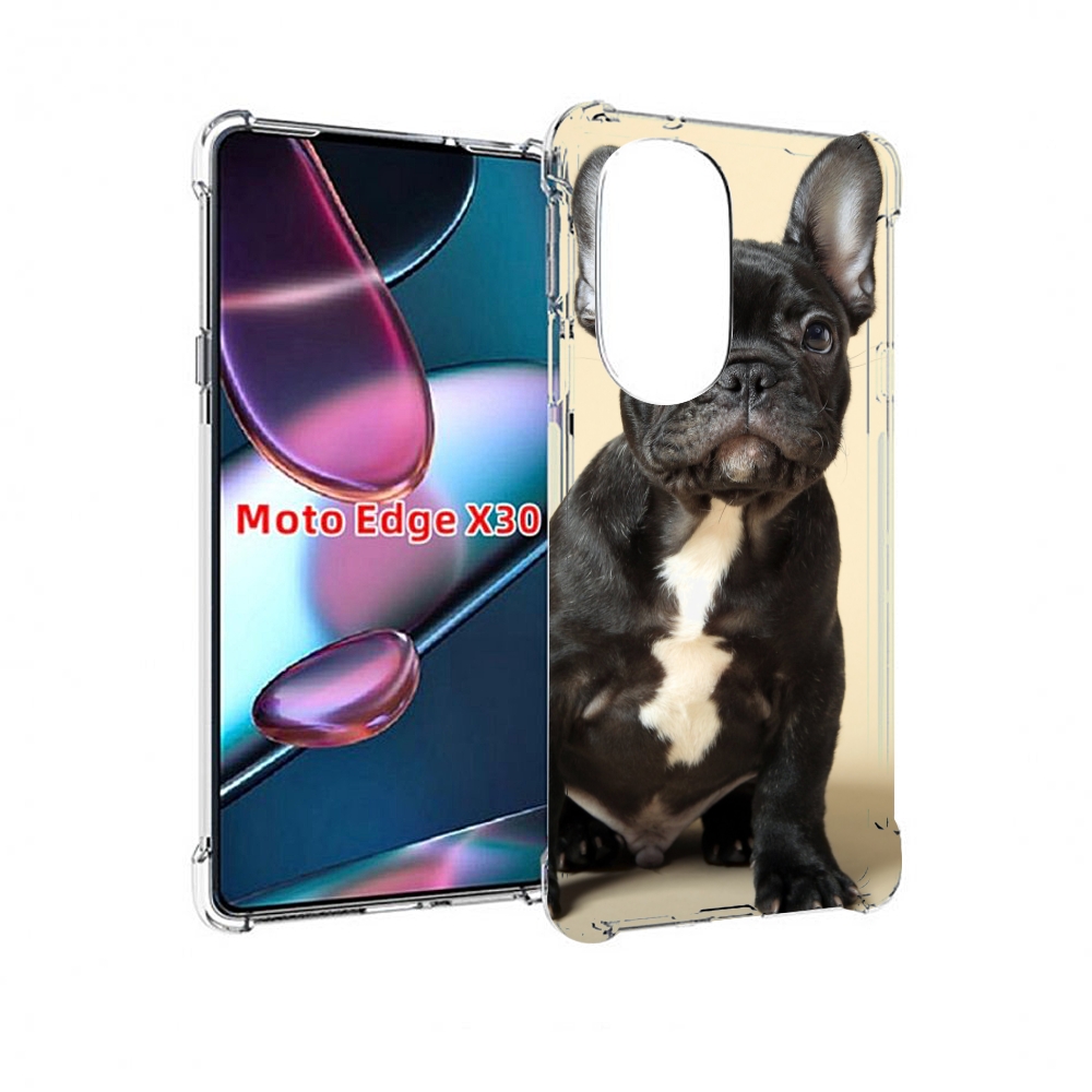 

Чехол MyPads французскии бульдог для Motorola Moto Edge X30, Прозрачный, Tocco