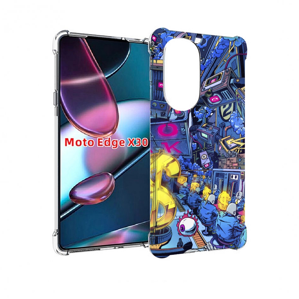 

Чехол MyPads футуристичная картинка для Motorola Moto Edge X30, Прозрачный, Tocco