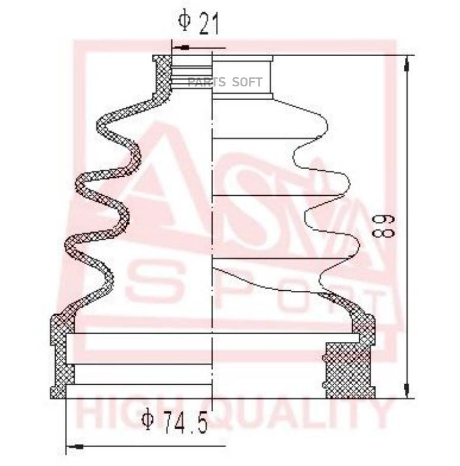 

ASVA ПЫЛЬНИК ШРУСА ASVA ASBT506