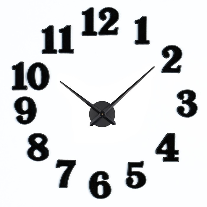 

Цифры для часов 15 шт, h=2.5 см, чёрный
