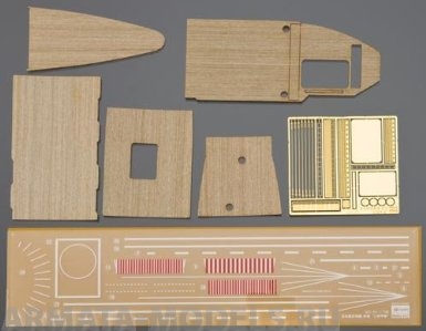 

72124 WOODEN DECK FOR CARRIER AKAGI THREE FLIGHT DECK