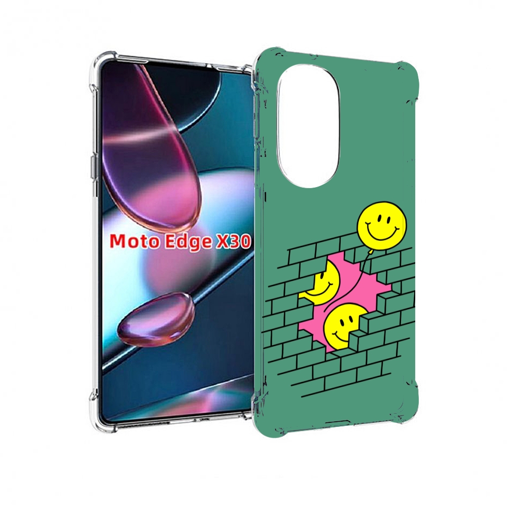 

Чехол MyPads шарики в стене для Motorola Moto Edge X30, Прозрачный, Tocco